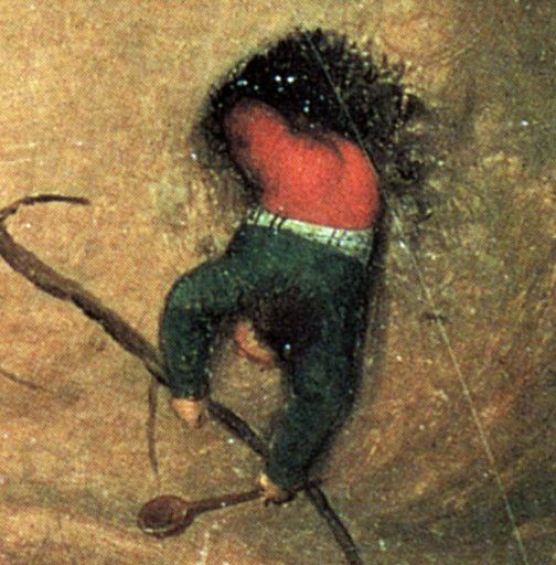 Ankunft im Schlaraffenland. Ausschnitt aus dem Gemälde von Brueghel, dem Älteren. Foto: Wikipedia